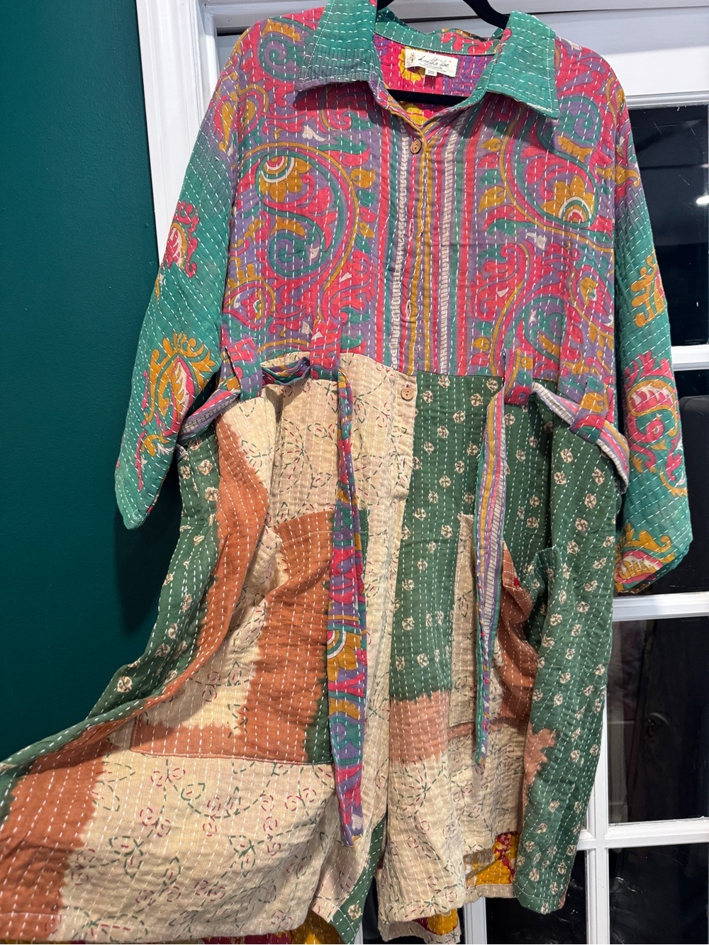 Kantha Bae shortall romper